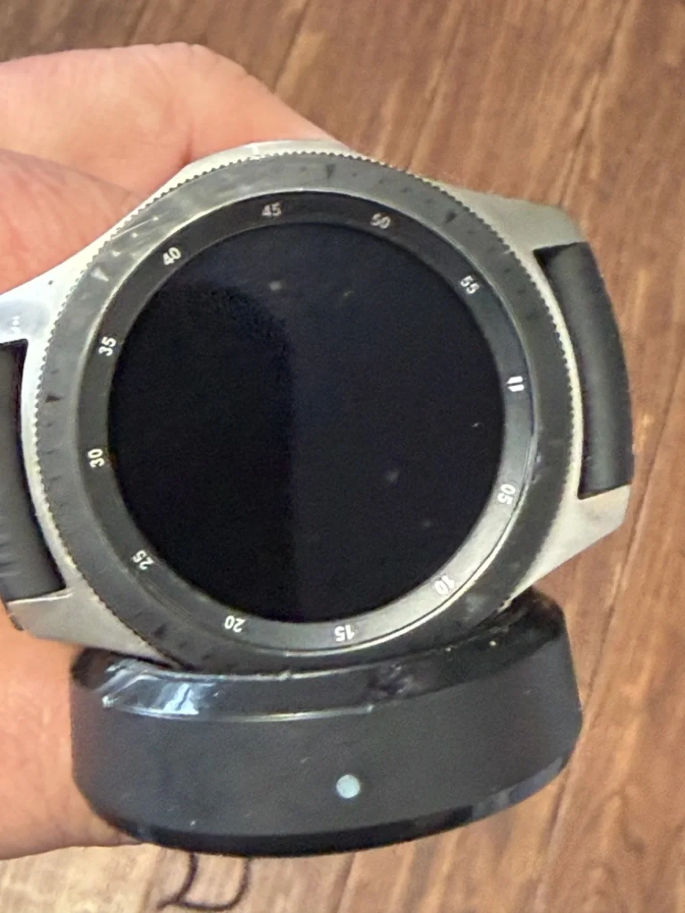 Samsung Galaxy Watch Silver with Black Strap